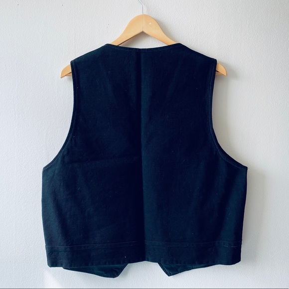 Red leather vest gilet europe handmade - Picture 8 of 8